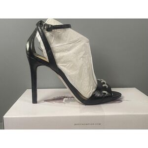 Jessica Simpson Heels Womens Size 9 Black JS-Juminee Stilletto Shoes Sandals